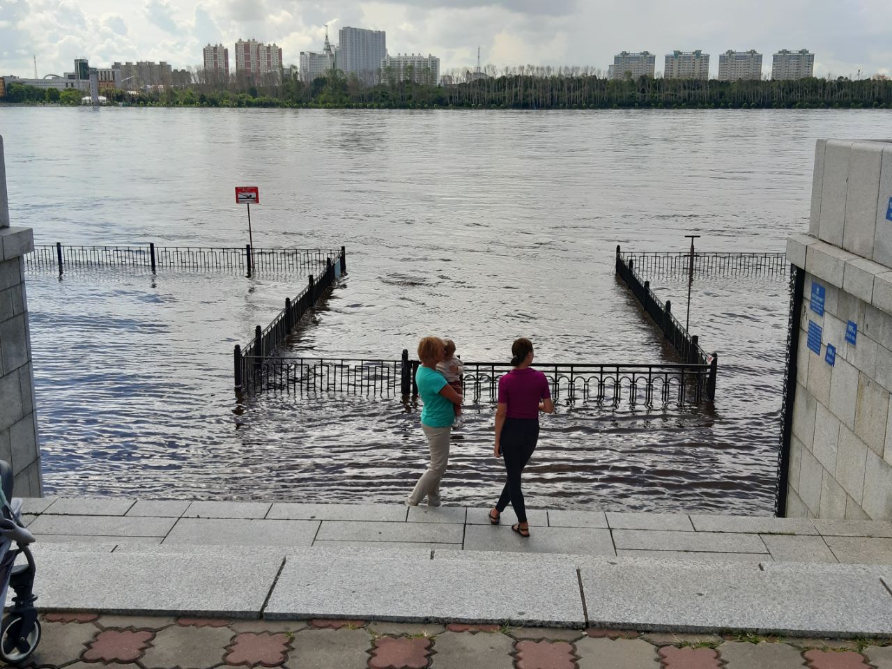 набережная амура в благовещенск